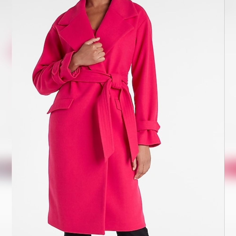 EXPRESS Belted Trench Coat (New)